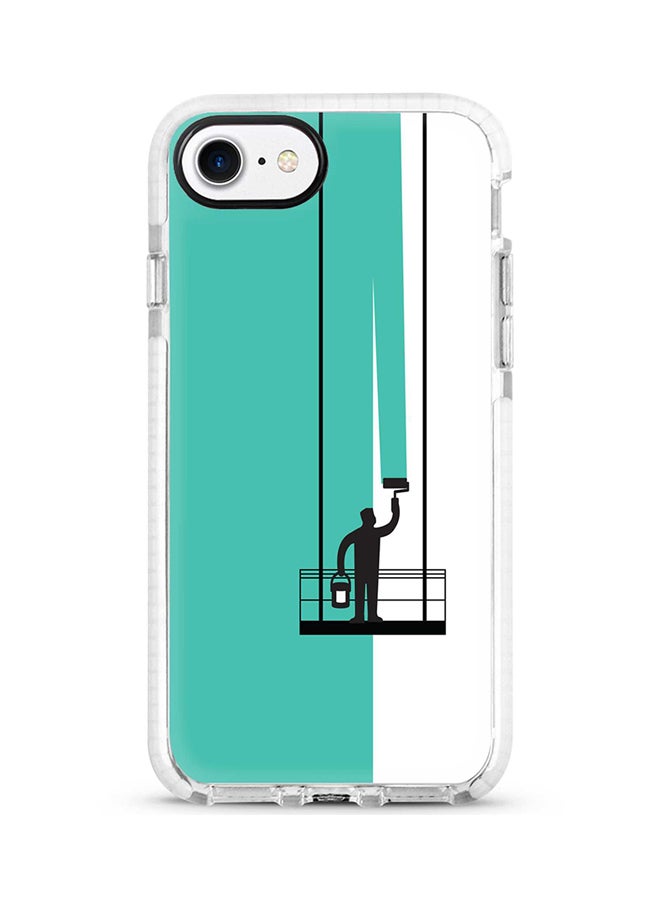 Stylizedd Protective Case Cover For Apple iPhone 7 Paint Hanger (Green) Full Print