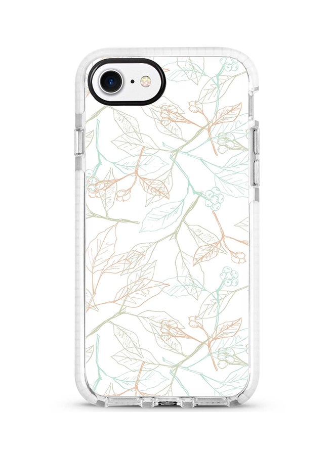 Protective Case Cover For Apple iPhone 8 Delicate Sprigs Full Print