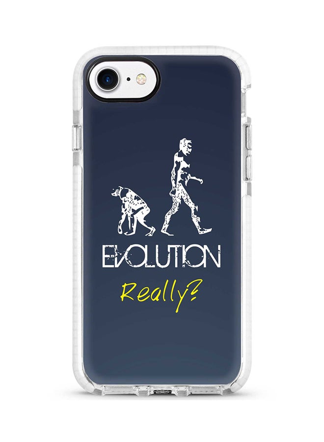 Protective Case Cover For Apple iPhone 7 Evolution, Really (Grey) Full Print