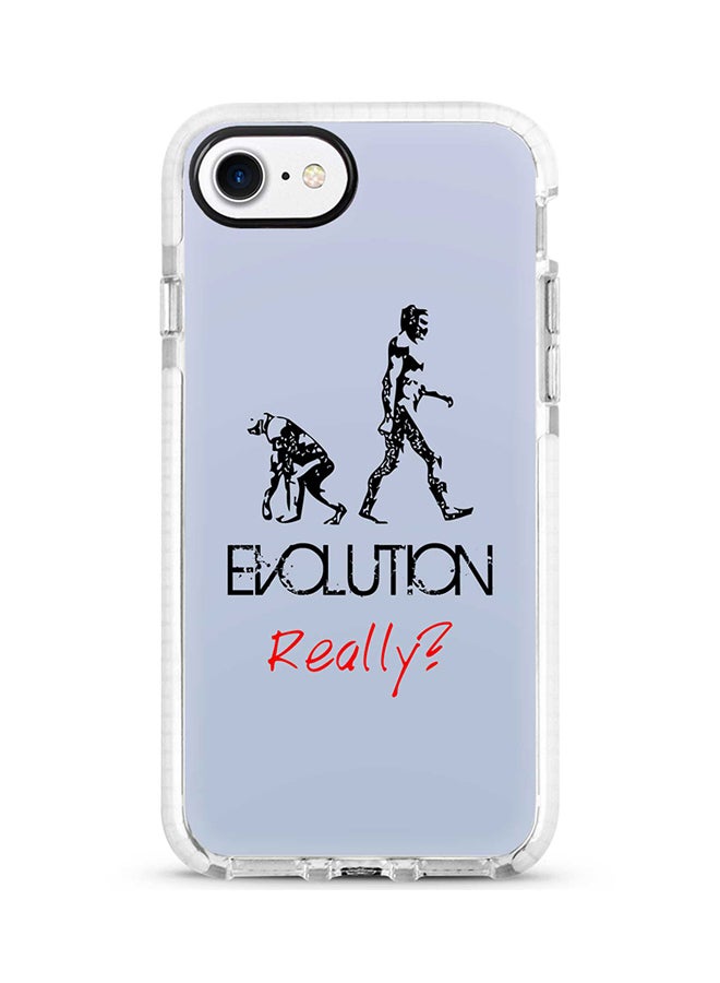 Protective Case Cover For Apple iPhone 7 Evolution, Really (Blue) Full Print