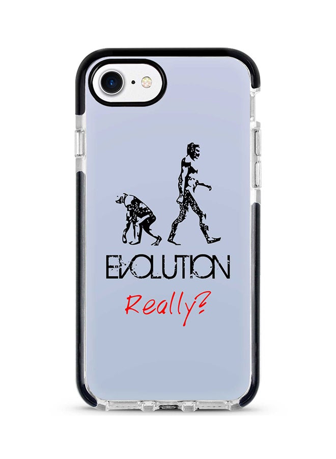 Protective Case Cover For Apple iPhone 8 Evolution, Really (Blue) Full Print