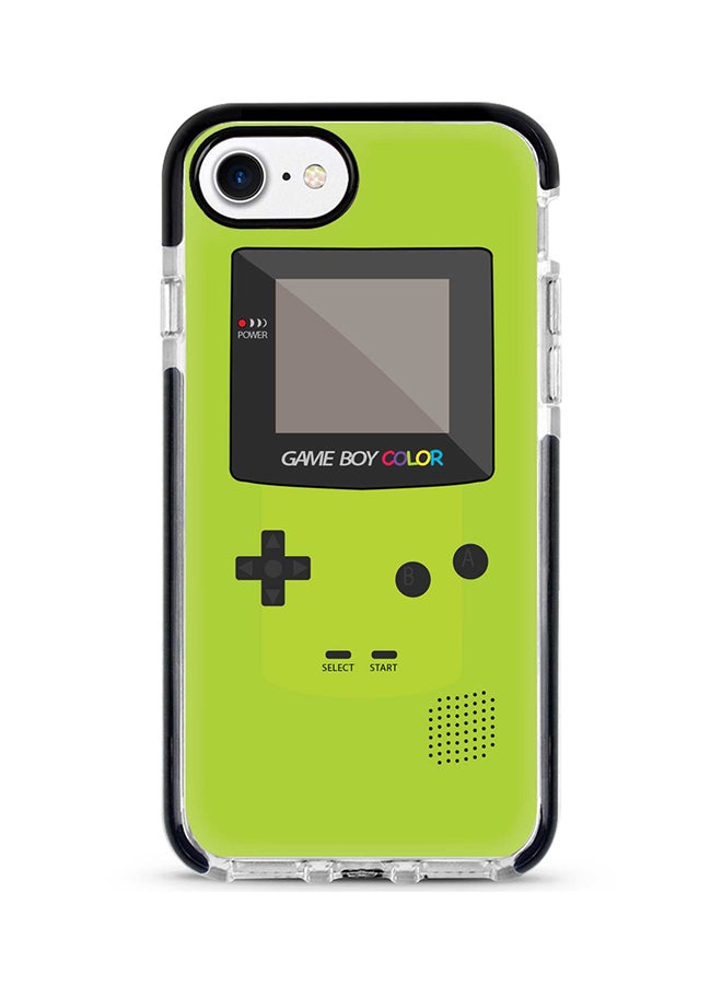 Protective Case Cover For Apple iPhone 7 Gameboy Color - Green Full Print