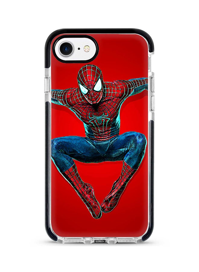 غطاء حماية واق لهاتف أبل آيفون 8 طبعة كاملة بتصميم سبايدرمان 
أون ذا وول