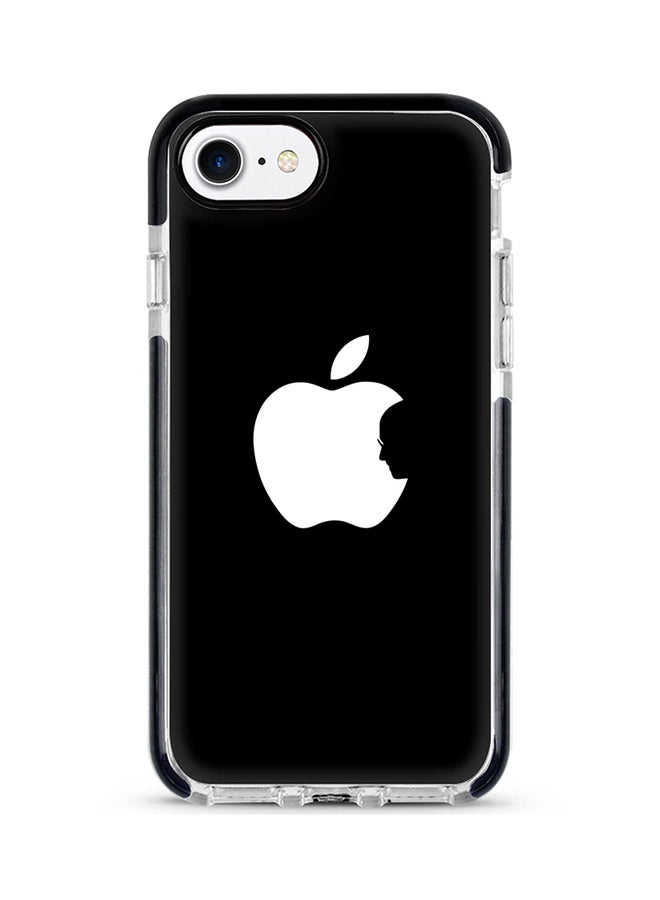 Stylizedd Protective Case Cover For Apple iPhone 8 Steve's Apple - Black Full Print