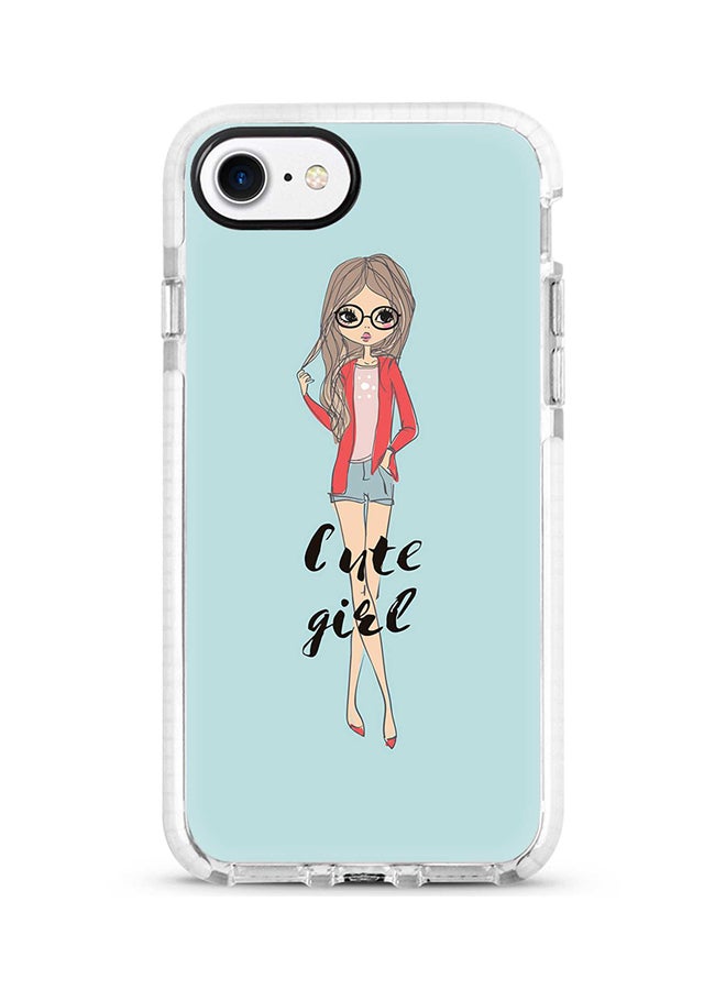 Protective Case Cover For Apple iPhone 7 Dreamer Cute Girl Full Print