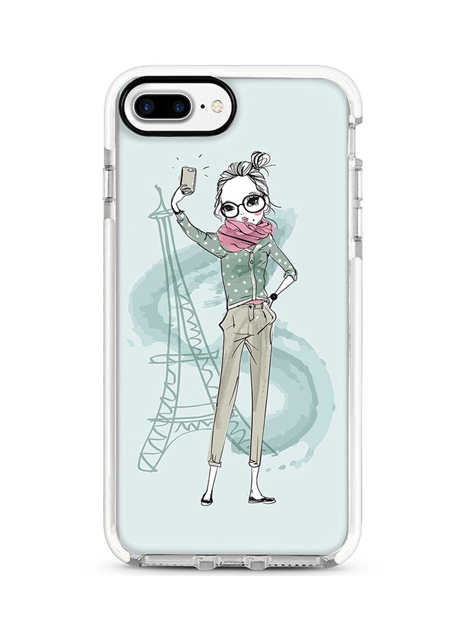 Stylizedd - Protective Case Cover For Apple iPhone 7 Plus Selfie by Eiffel  Full Print - Image 1
