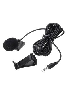 3.5mm Clip Microphone for Car Radio Stereo Bluetooth Enabled Audio External Mic For Car GPS DVD Player Radio Audio 06803 Black
