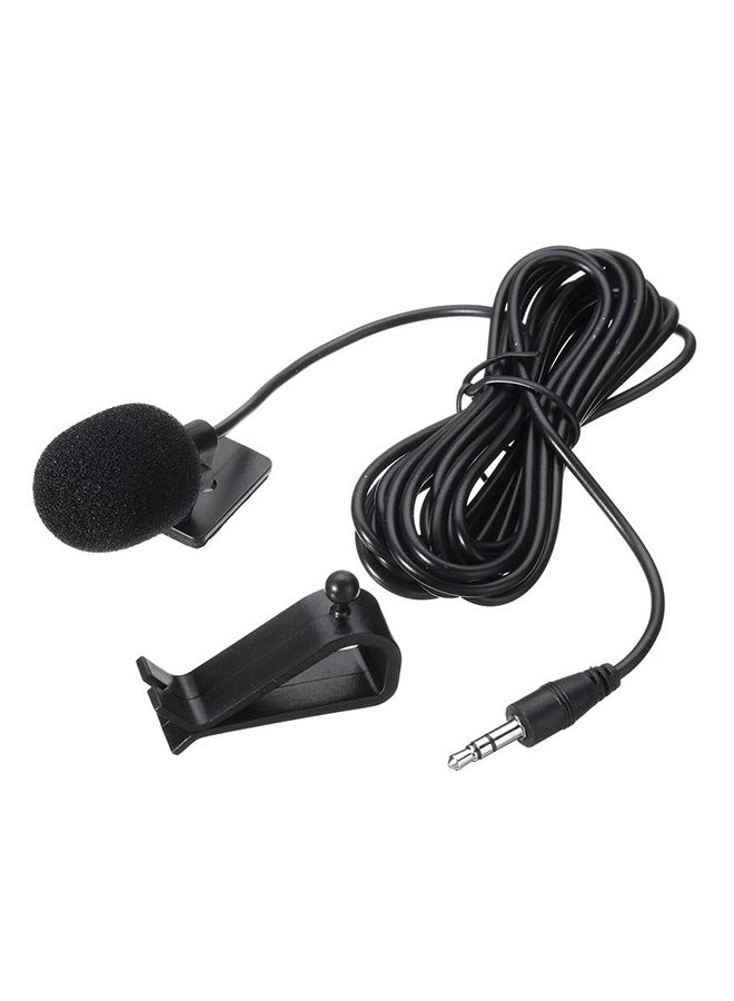 Generic - 3.5mm Clip Microphone for Car Radio Stereo Bluetooth Enabled Audio External Mic For Car GPS DVD Player Radio Audio 06803 Black - Image 1
