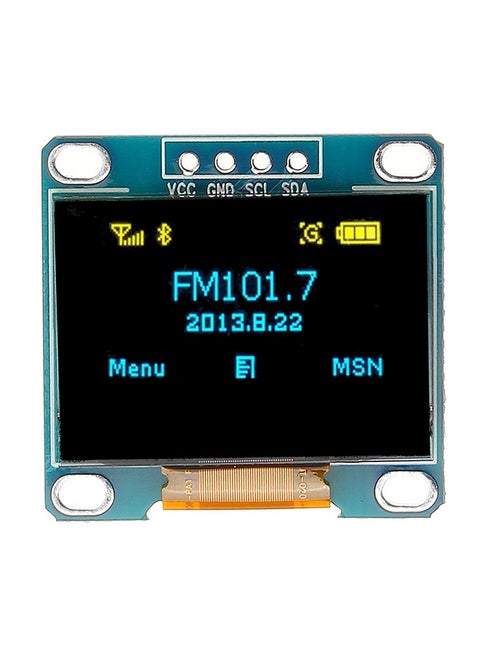 0.96-Inch OLED Display Module Compatible With Arduino Blue
