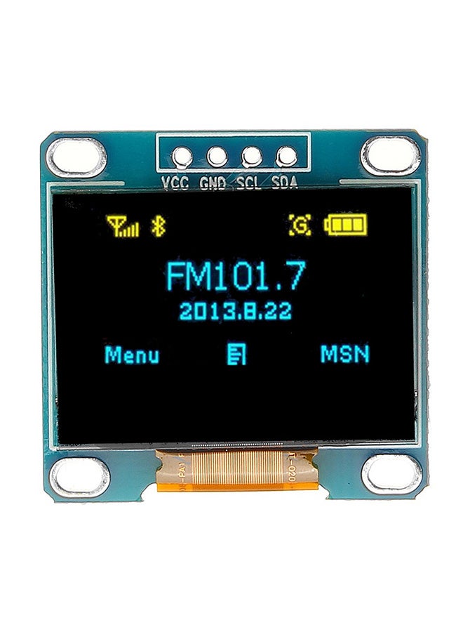 0.96-Inch OLED Display Module Compatible With Arduino Blue