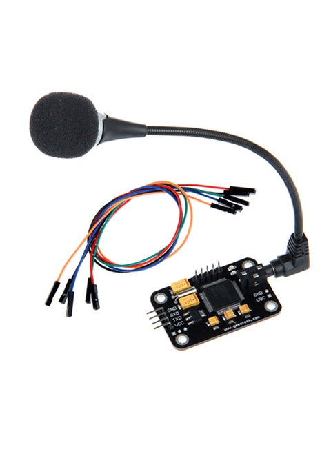 Claite Voice Recognition Control Module With Microphone For Arduino Black