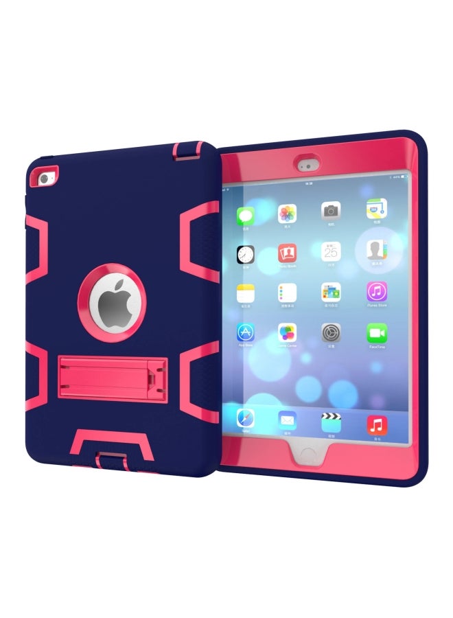 EHOME Hard Case Cover With Stand For Apple iPad Pro 9.7 Inch(2017/2018) Navy Blue/Rose - Image 1