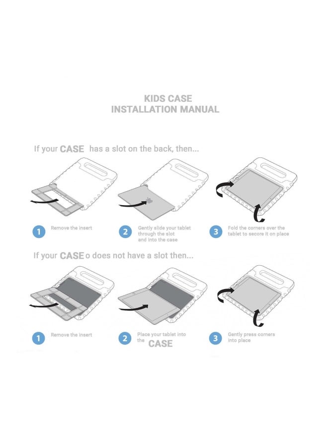 EHOME Shockproof Case Cover For Apple iPad Air Blue - Image 5