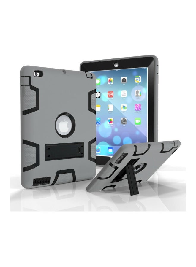 EHOME Hard Case Cover With Stand For Apple iPad Pro 9.7 Inch(2017/2018) Grey/Black - Image 4