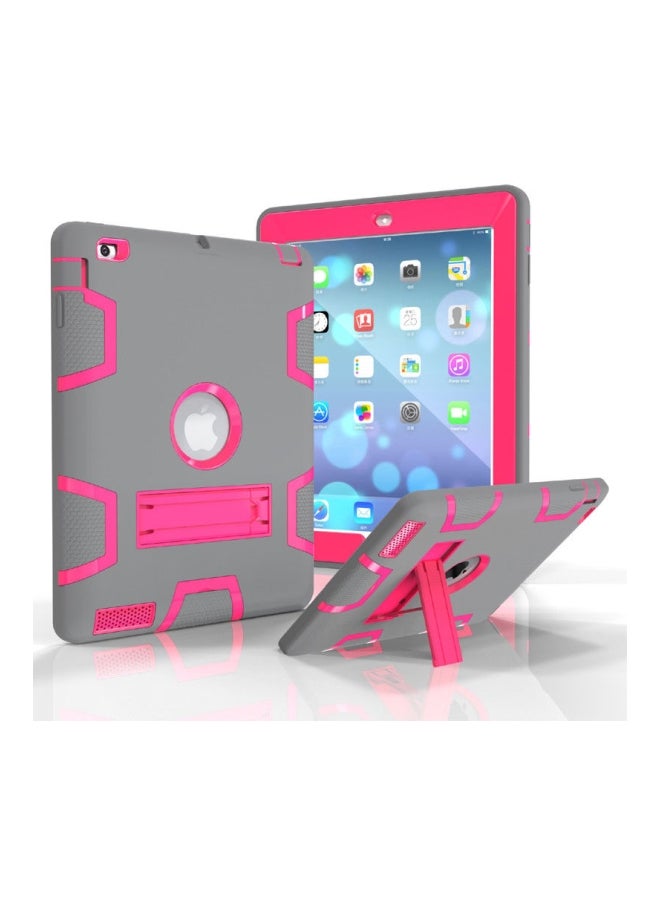 EHOME Hard Case Cover With Stand For Apple iPad Pro 9.7 Inch(2017/2018) Grey/Pink - Image 3