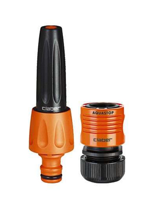 Claber Jet Spray Nozzle Coupling Orange/Black