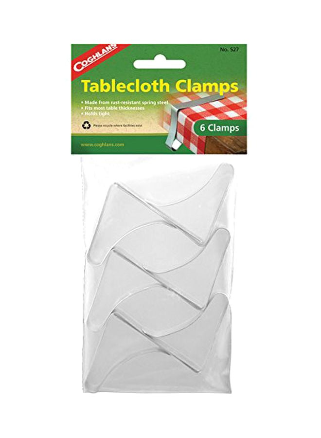 COGHLANS - 6-Piece Tablecloth Clamps Silver - Image 1