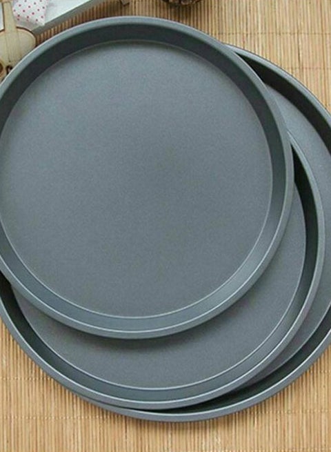 3-Piece Non-Stick Pizza Pan Set Multicolour