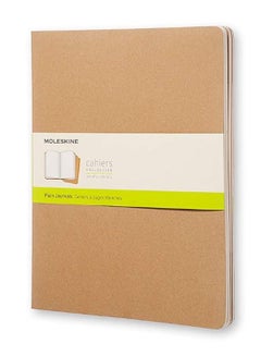 3-Piece Soft Cover Journal Notebook Set Kraft Brown