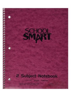 School Smart Spiral Ruled Notebook Purple  - Image 1
