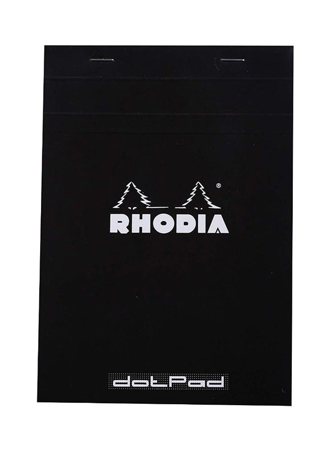 Rhodia Black Basics Squared Pad 21Cm*14.8Cm Size N16 80G80 Sheet No.16559C Black - v1555709440/N23814259A_1