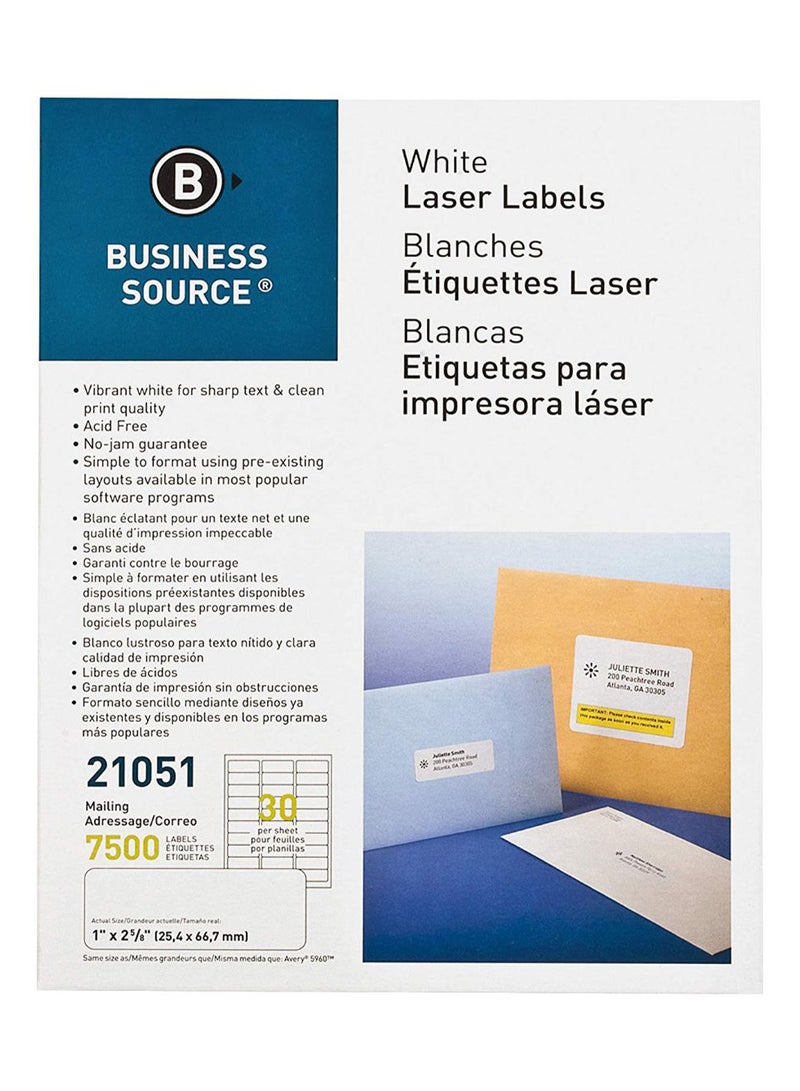 بيزنس سورس Bright Premium Address Label White - Image 1