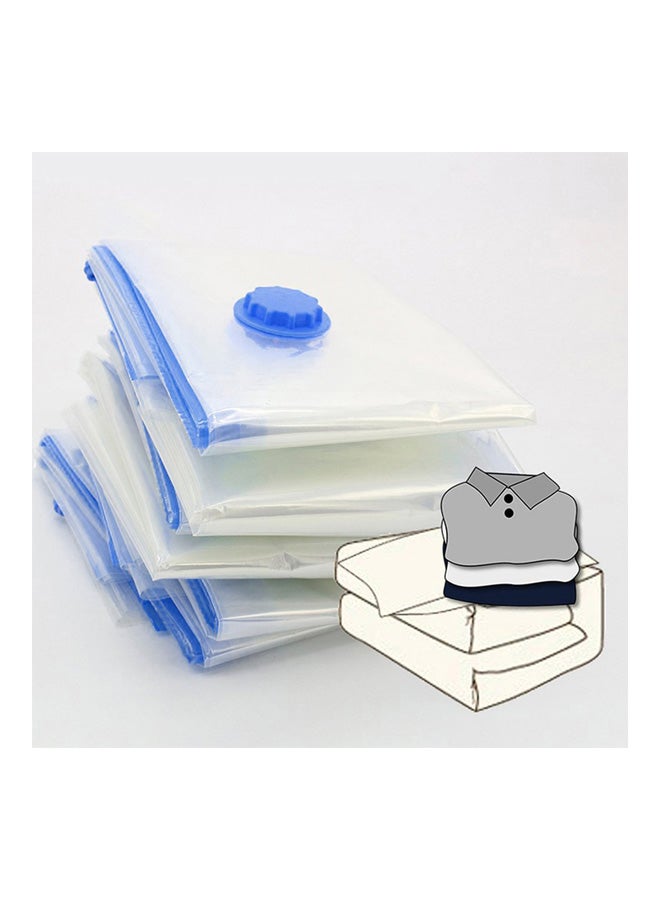 Vacuum Seal Plastic Storage Bag Clear/Blue 24.5 x 18 x 3cm - Image 4