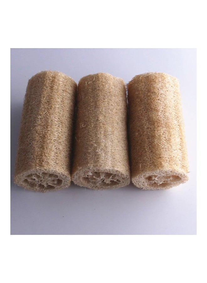 ليفة تقشير الجسم أثناء استحمام من الإسفنج الطبيعي بيج - Image 3