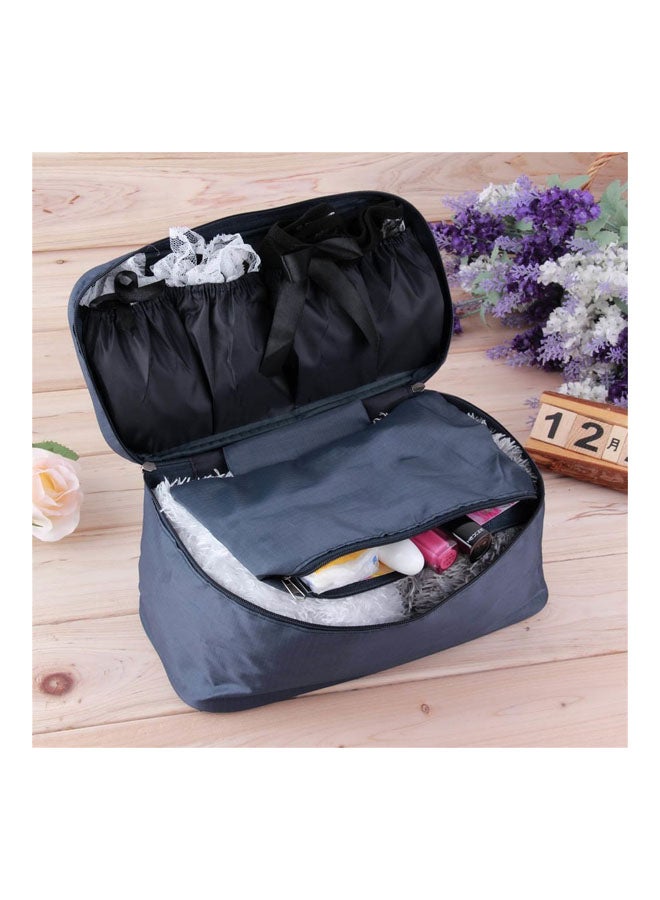 Waterproof Bra Underwear Lingerie Travel Bag Navy Blue - Image 4