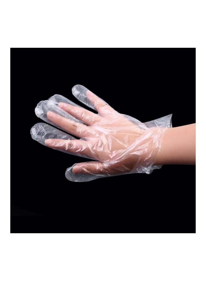 ماركة غير محددة قفاز بلاستيكي للاستعمال مرة واحدة شفاف/ أزرق/ فضي  - Image 5