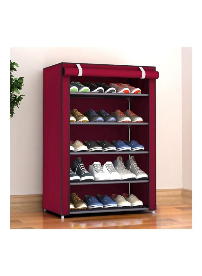 Fabric Shoe Organizer Red 57x15x7cm - Image 3