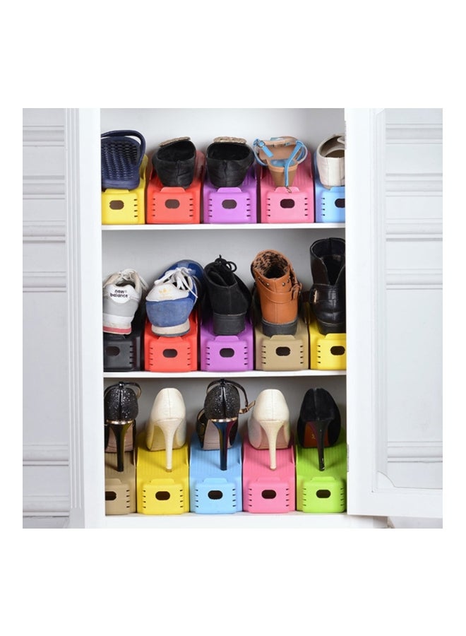 Smart Double Shoe Organizer Stand Pink - Image 2