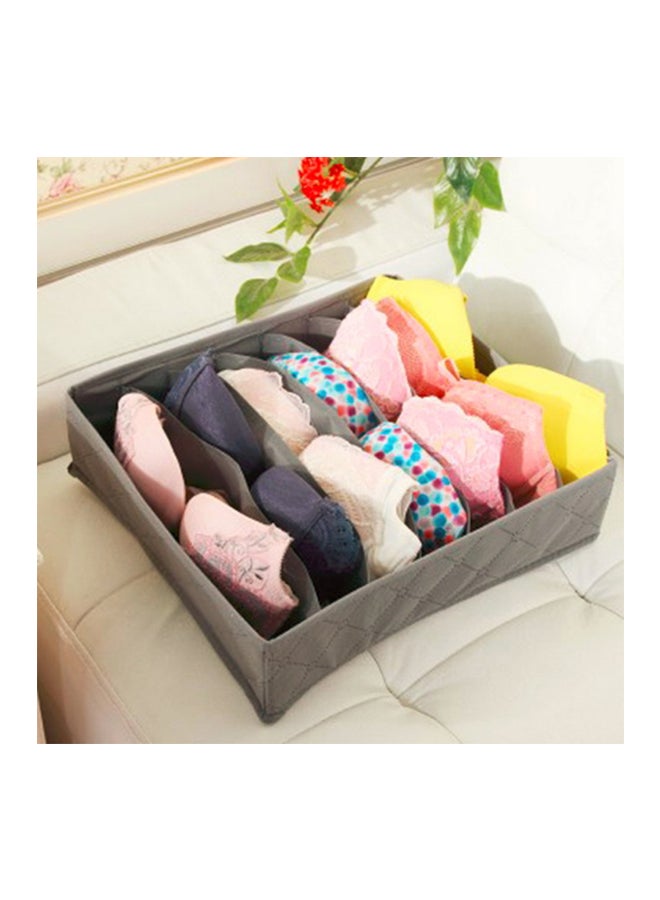 Generic 3-Piece Clothes Organizer Storage Boxes Grey  - Image 4