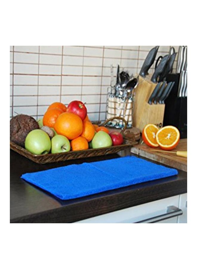 10-Piece Auto Car Wash Soft Towel Blue  - Image 3