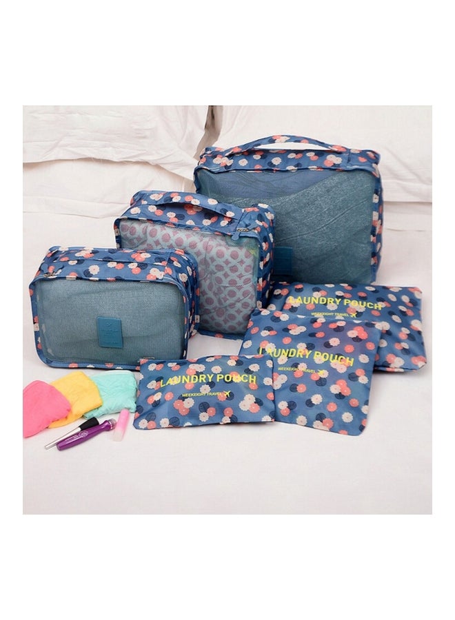 6-Piece Travel Storage Bag Set Blue  - Image 5