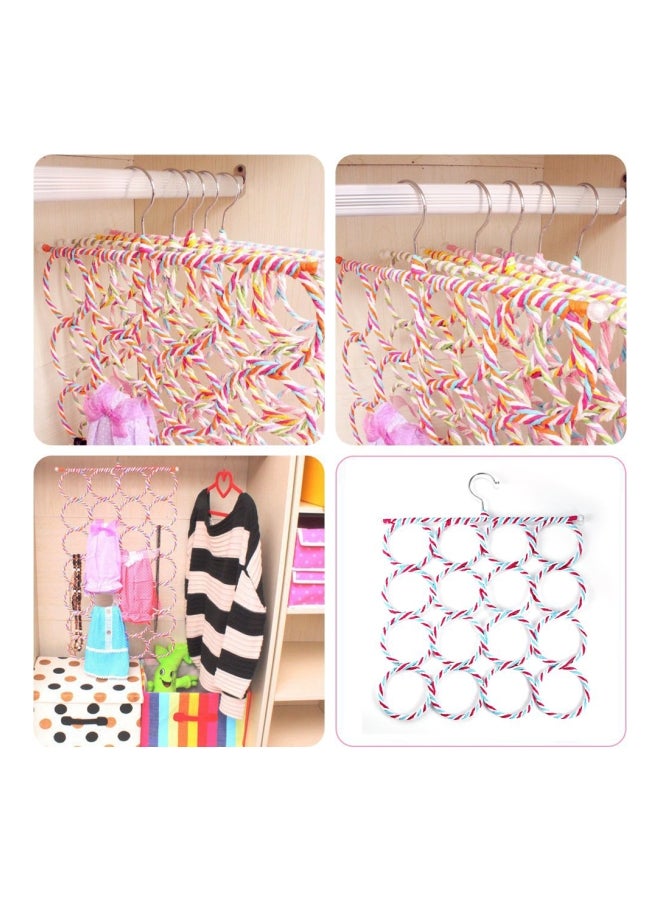 16-Holes Ring Folding Scarf Holder Multicolour - Image 2