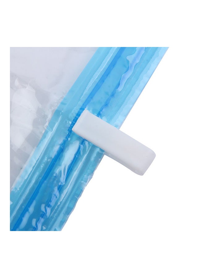 Vacuum Seal Storage Bag Clear/Blue - Image 4