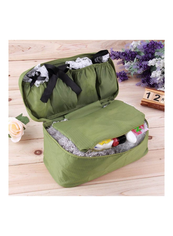 Waterproof Bra Underwear Lingerie Travel Bag Green - Image 3