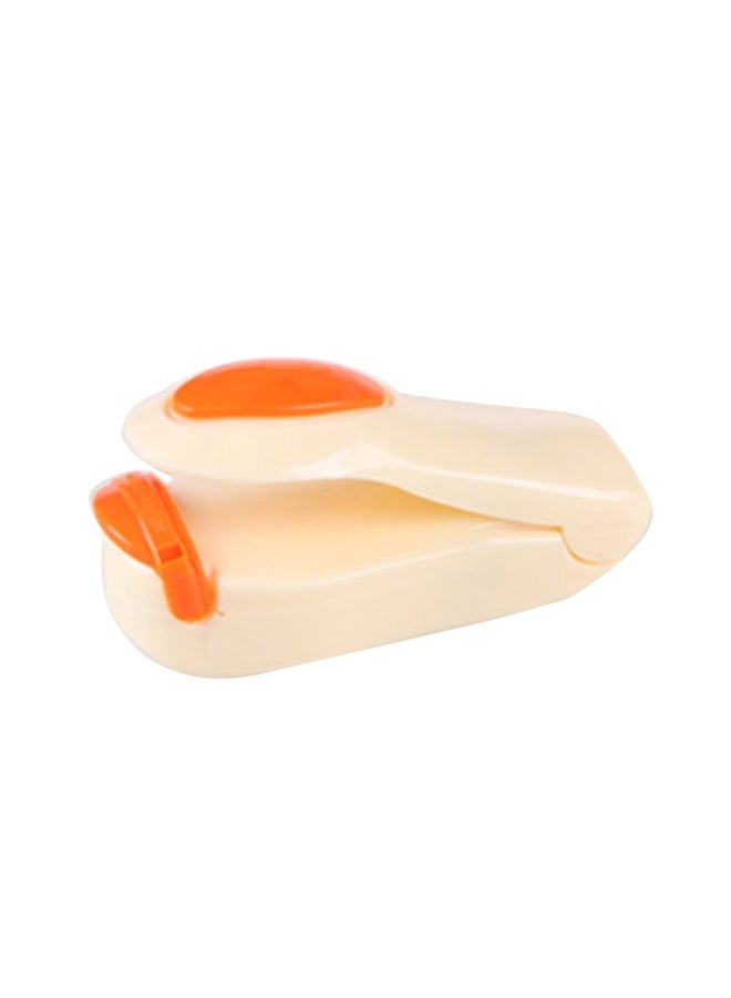Mini Portable Plastic Bag Sealer Orange 10x5x4cm - Image 2