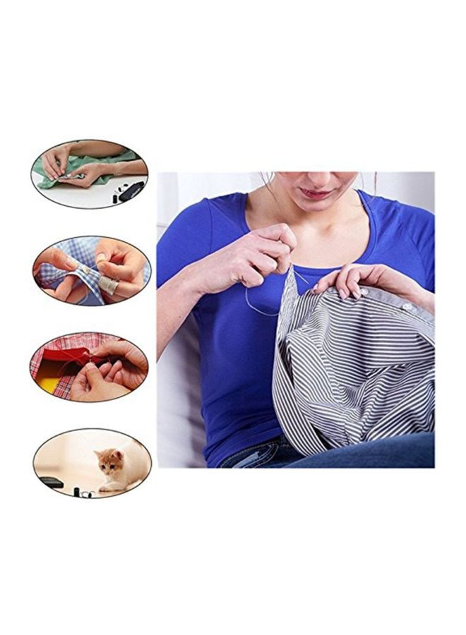 طقم مستلزمات خياطة فاخرة وصغيرة يمكن صنعها بنفسك أسود  - Image 2