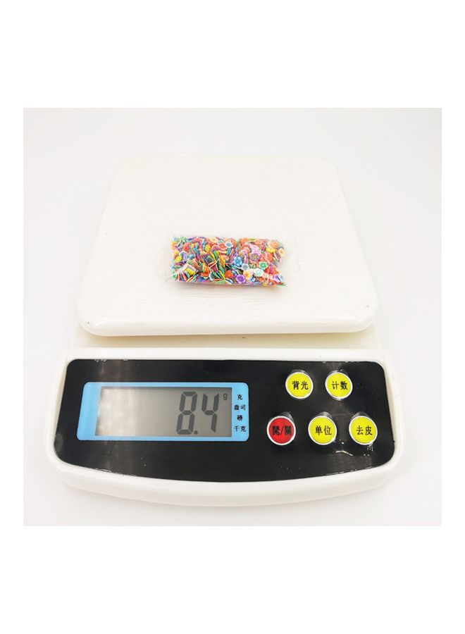 طقم شرائح فاكهة وشرائح سلايم للتزيين ومكون من 1000 قطعة ويمكنك صنعها بنفسك متعدد الألوان - Image 4