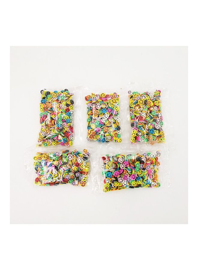 طقم شرائح فاكهة وشرائح سلايم للتزيين ومكون من 1000 قطعة ويمكنك صنعها بنفسك متعدد الألوان - Image 2