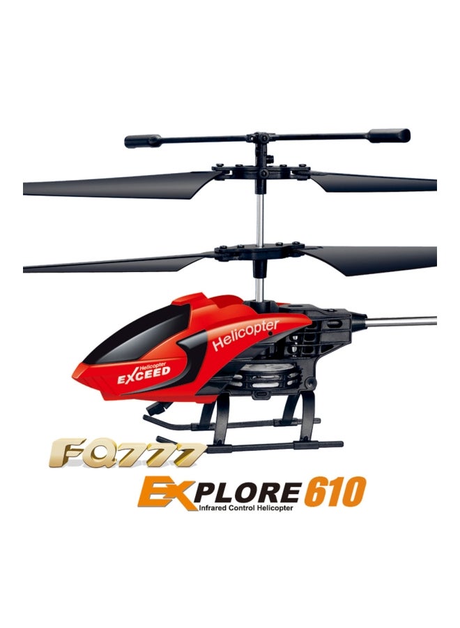 Voberry Mini RC Helicopter With LED Light SCY71222106RD_U00491 - Image 2