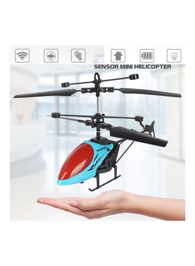 Voberry Flying Mini RC Infraed Induction Helicopter Aircraft Flashing Light Toys - Image 2