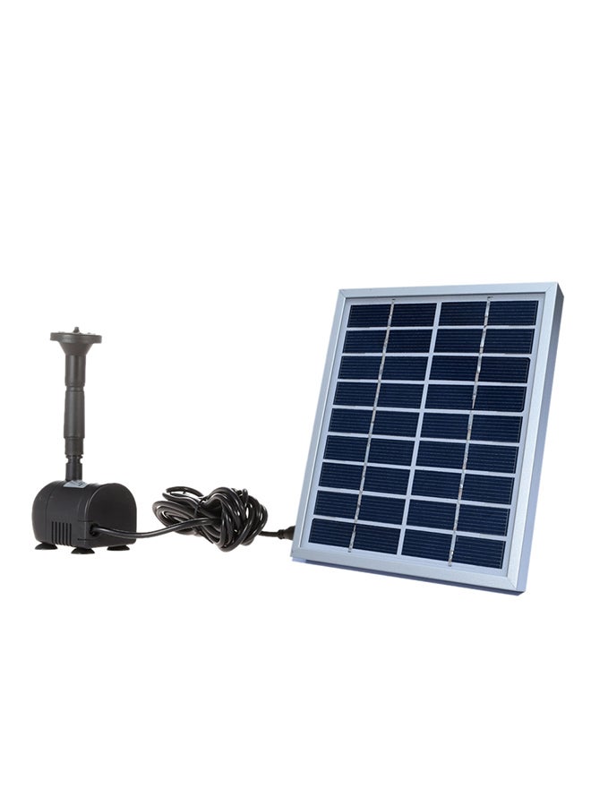 Small Type Solar Power Landscape Fountain Water Pump Black 17 x 16.5 x 5cm - Image 1