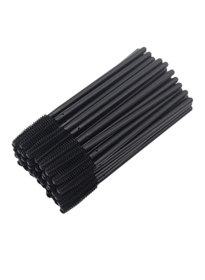 CYTHERIA 100-Piece Disposable Silica Eyelash Brush Set Black