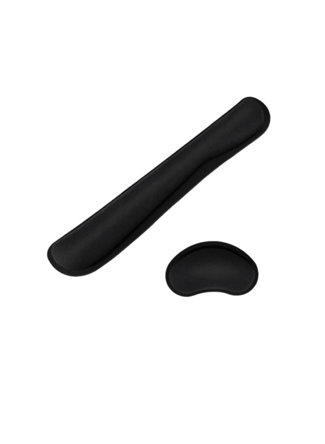 Wrist Rest Pad And Mouse Wrist Rest Support Cushion Black 