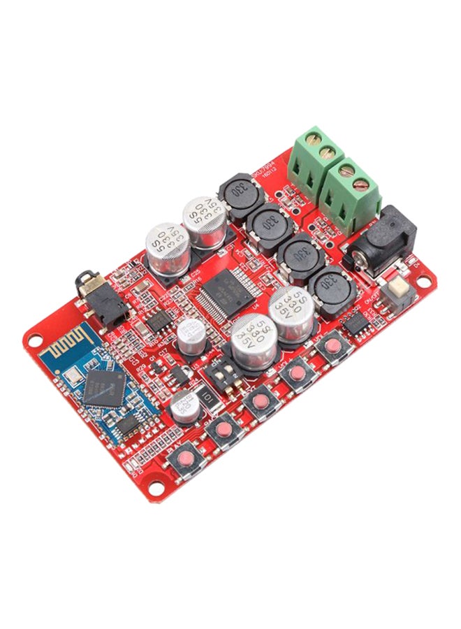 Wireless Bluetooth 4.0 Audio Receiver With Amplifier Board Red/Black/Blue 