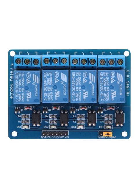 4 Channel 5V Relay Module Board Blue
