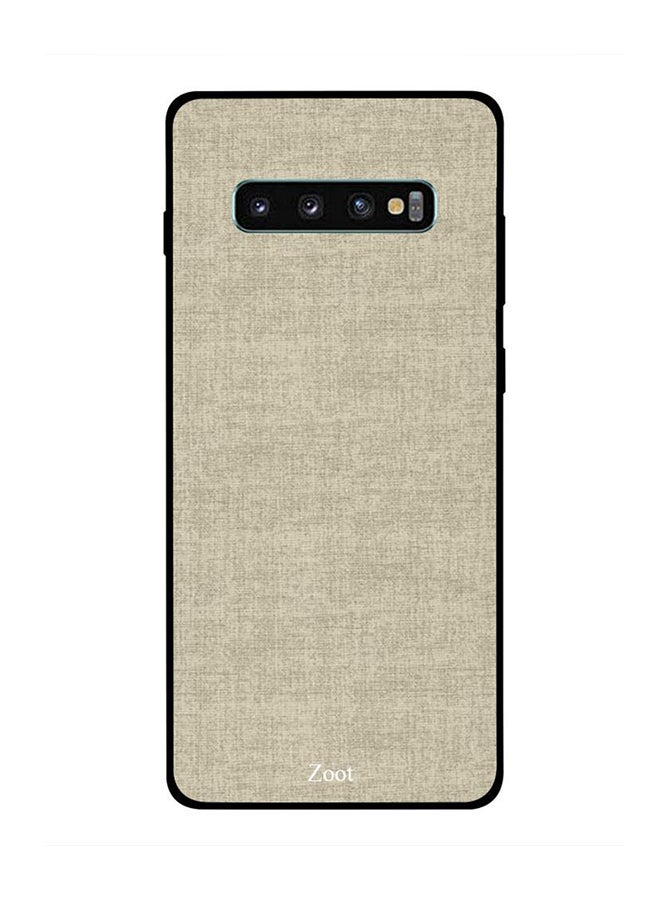 Protective Case Cover For Samsung Galaxy S10 Plus Off White Brown Pattern - v1555746842/N24188299A_1